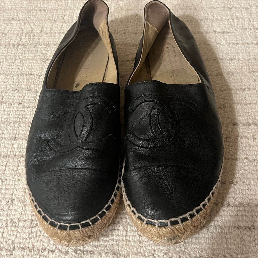 Chanel Leather Espadrilles